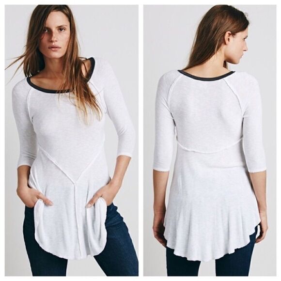 Free People Tops - FP | Intimately Weekends Layering Tee in Snow Combo Sz M